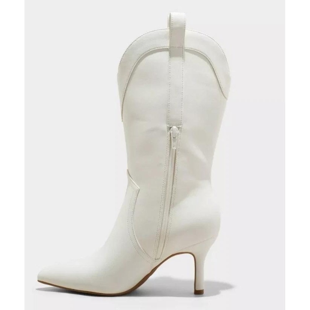 Women Western Boots Bryce by Wild Fable White Size 7 New With Tags - Picture 5 of 10